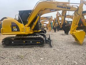 Excavatrice sur chenilles KOMATSU PC 70-8 de 7 tonnes d'occasion en excellent état avec moteur, pompe et composants principaux d'origine japonaise - Product Image 4