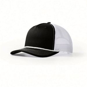 Casquette Trucker en Maille Vierge à 5 Panneaux Personnalisable, Profil Haut, Snapback Personnalisé avec Cordon, Tendance Mode Estivale, Vente en Gros - Product Image 4