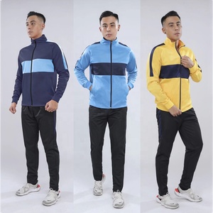 Set di Giacche da Allenamento Calcio di Alta Qualità per Uomo, 100% Poliestere, Blocchi di Colore, Tute con Zip Completa, Vendita all'Ingrosso per <span class=keywords><strong>Club</strong></span> di Calcio - Product Image 6