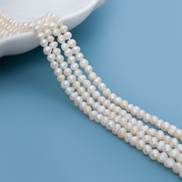 Perles d'eau douce naturelles en gros, 3-4 mm, blanches, en forme de pomme de terre, perles en vrac pour la fabrication de bijoux