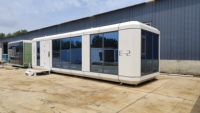 Maison Modulaire Conteneurisée Extensible et Résistante aux Intempéries, Aérée, avec Mobilier Préinstallé, Unité Préfabriquée pour Zones Scéniques