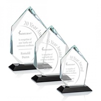 Trophée en cristal personnalisé à graver, plaque de récompense en verre, prix usine, vente en gros, pour les récompenses annuelles des entreprises