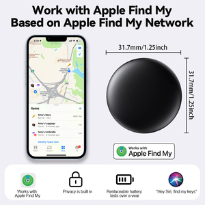 Funda de silicona RSH Smart Air Tag para Collar de mascotas MFi Find My Key Finder <span class=keywords><strong>Locator</strong></span> para Apple Dog Wallet Equipaje Seguimiento global - Product Image 2