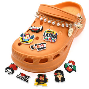 Popular <span class=keywords><strong>belleza</strong></span> <span class=keywords><strong>latina</strong></span> Zueco zapato encantos apasionado <span class=keywords><strong>Latina</strong></span> I Love <span class=keywords><strong>Latina</strong></span> Zueco encantos ajuste adultos encanto para Zueco - Product Image 5