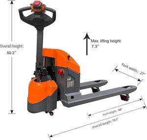 1000kg 2000kg 3000kg Hydraulic Forklift Double <b>Pallet</b> Forks Stacker Hand Hydraulic Lifter Stacker - Product Image 2