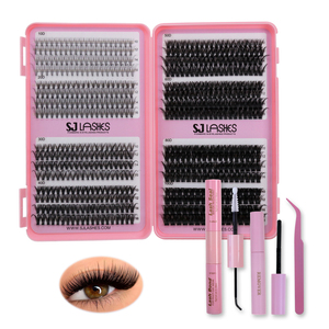 <span class=keywords><strong>Kit</strong></span> de <span class=keywords><strong>faux</strong></span> <span class=keywords><strong>cils</strong></span> en vrac, styles variés, avec adhésif et pince à épiler, <span class=keywords><strong>kit</strong></span> d'extension de <span class=keywords><strong>cils</strong></span> DIY - Product Image 3