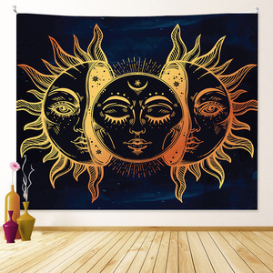 Tapiz Bohemio con Diseño <span class=keywords><strong>de</strong></span> Mandala, Bosque, Montaña, Psicodélico, Hippie, Brujería, Tarot, Unicornio, Dibujos Animados, Impresión Digital, 100% Poliéster - Product Image 2