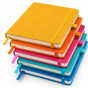 Luxury Fabric Cover Custom Notebook College Ruled Journal Notebook Planner <b>Diary</b> with Elastic Band for <b>Work</b> Office School Teens - Product Image 2