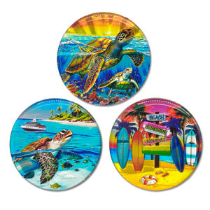 Aimants de réfrigérateur en bois de plage des caraïbes personnalisés - Product Image 4