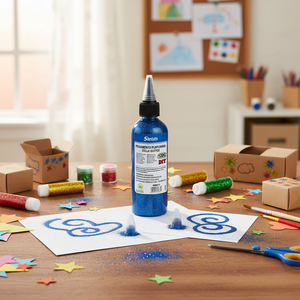 Colla Glitter Blu Peiyong 120g per Progetti Fai-da-Te e Artigianato, Prodotto in Cina - Product Image 3