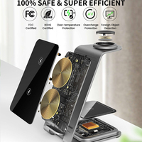 Téléphone portable 15w chargeur rapide sans fil chargeur rapide sans fil magnétique trois en un 3 en 1 pour iPhone montre Airpods avec support
