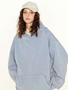 Sudadera con Capucha para Hombre, Estilo Holgado, 100% Algodón, 500 g/m², con Logotipo Personalizado, Teñido Digital, para Invierno - Product Image 4