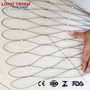 Vente d'usine de maille de câble métallique en acier inoxydable de haute qualité <span class=keywords><strong>Cage</strong></span> à oiseaux en volière à armure toile <span class=keywords><strong>Cage</strong></span> à oiseaux tissée de taille personnalisée - Product Image 4