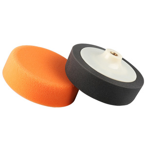 Disque de polissage en éponge 5 pouces M10 avec support en polaire pour le detailing automobile, le cirage et la finition brillante - Product Image 1