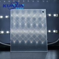 Diffuseur de lumière prismatique translucide anti-éblouissement pour luminaires, découpe au laser Kunxin