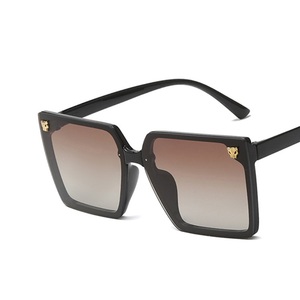 Fashion Custom Round Face Big <b>Frame</b> Sunglasses Leopard Head Decorative Sunglasses - Product Image 4