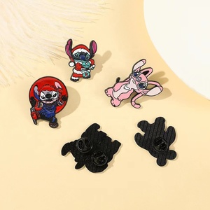 Épingles pour vêtements dessin animé métal Badges broche épingles aimant fixation laiton fer découpé Technique pour offset carte cadeaux - Product Image 6