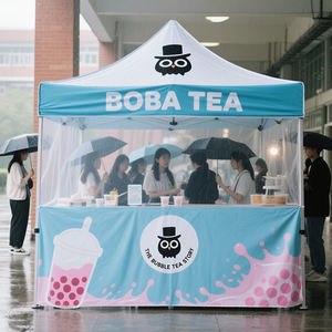 Lều sự kiện di động in ấn tùy chỉnh có logo, chống nước, dùng cho hội chợ thương mại, quảng cáo, sự kiện ngoài trời, thương hiệu Sunshine Party Stretch. - Product Image 5