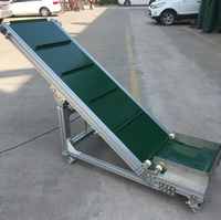 Convoyeur à bande incliné de levage vertical modulaire automatique/PVC