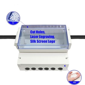 Caja de Conexiones Impermeable IP65 con Orificios de Montaje, Tapa Abatible y Hebilla, Gabinete para Interruptores, Caja de Distribución Eléctrica, Carcasa de ABS y PC - Product Image 1