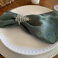 Embellissez les serviettes de cuisine tissu uni vert sauge Restaurant décor de Table de mariage personnalisé réutilisable coton torchon serviettes en lin