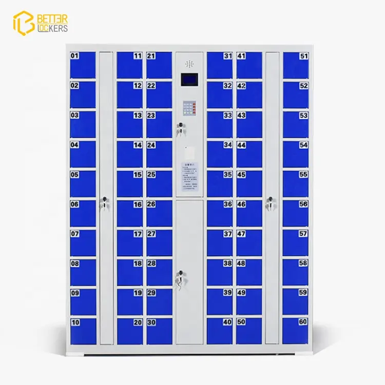 가장 판매 된 해변 태양 충전 휴대 전화 스테이션 충전 로커 터치 스크린 지문 시스템 휴대 전화 충전 로커