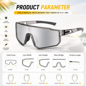 Own Patent Magnetic <b>Polarized</b> Cycling Glasses Anti Uv Sport <b>Sunglasses</b> Bicycle Mountain Bike Goggles for <b>Men</b> Women - Product Image 3