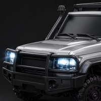 Coche Teledirigido Todoterreno RC Rock Crawler a Escala 1/43, 2.4G, 4WD, con Control por App, Dirección Totalmente Proporcional, Perilla de Velocidad, Luces y Neumático de Repuesto Reemplazable