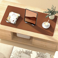 Tapis de Table en Cuir PU Imperméable Tapis de Bureau Protecteur Support Taille Personnalisée Couleur Logo Tapis de Bureau en Cuir