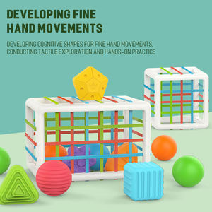 Cube de tri de formes Montessori pour bébés de 6 à 12 mois, blocs colorés, motricité fine, apprentissage précoce, jouet éducatif, cadeau - Product Image 5