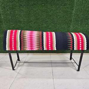 Almohadillas de manta de caballo de salto occidental con logotipo personalizado hecho a mano, almohadillas de fieltro para SILLÍN, Material de lana de concha de cuero de Gel, tamaño personalizado - Product Image 6