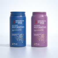 Récipient de supplément de bouteille en aluminium personnalisable en gros avec couvercle à vis pour l'utilisation de soins personnels liquides de lotion de pilules