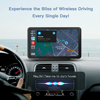 Carabc 7 pulgadas inalámbrico carplay Android auto Plug and Play estéreo pantalla táctil inteligente multimedia 1 DIN radios reproductor de DVD car play