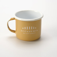 12oz de sécurité alimentaire émail Restaurant Hôtel Camp en plein air Logo personnalisé imprimé émail café lait eau tasse tasses avec bord noir