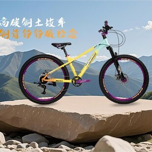 Bicicleta de Montaña MTB de Suspensión Completa de Acero de Alto Carbono de 26 Pulgadas Personalizada con Sillín Cómodo, Accesorios DVD, Llave Allen y Pedales - Product Image 2