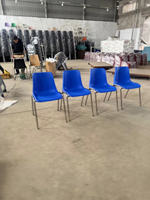 Chaise empilable et connectable en acier inoxydable, cadre ergonomique antirouille pour événements, formations et conférences