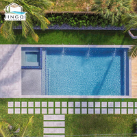 Piscine Modulaire Enterrée en Fibre de Verre Grande Taille pour Jardin, Portable, Personnalisable, Fabrication Usine, Idéale pour l'Extérieur et les Clubs Familiaux