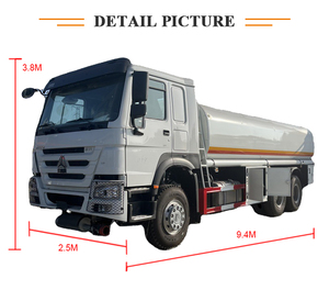 Camion-citerne à huile diesel SINOTRUK HOWO ZZ1257S4641W neuf 6x4 avec une capacité de réservoir en acier de 15001-30000L - Product Image 3