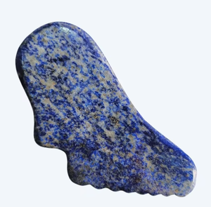 Herramientas de gua sha de lapislázuli de color azul natural, otros productos de masaje - Product Image 1