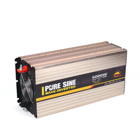 Sunrise Manufacturing 2026 6000W 6KW DC12v/48V vers AC 220v 300W-10000W Onduleur à onde sinusoïdale pure 6000 Watts