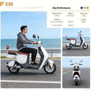 แบตเตอรี่ลิเธียม 48V 400W มอเตอร์ไซค์พกพา ความเร็ว 45 กม./ชม. สกู๊ตเตอร์มอเตอร์ไซค์พร้อมพอร์ต USB - Product Image 3