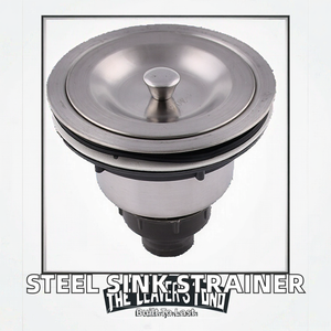 مصفاة حوض مطبخ حديثة من الفولاذ المقاوم للصدأ مقاس 3-1/2 بوصة مع سلة نفايات عميقة قابلة للإزالة وغطاء محكم - Product Image 2