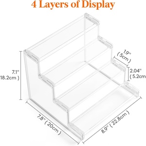 Expositor de Acrílico Transparente de 4 Niveles para Perfumes, Modelo 7878, Venta al Por Mayor - Product Image 2