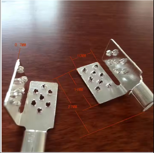 Matériaux auxiliaires <span class=keywords><strong>pour</strong></span> l'installation de films chauffants électriques noirs <span class=keywords><strong>pour</strong></span> appartements modernes - Connecteur électronique en cuivre (clip) - Product Image 1