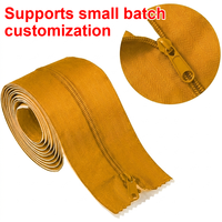Cremallera de doble deslizador de nailon en espiral # 5 # 8 # 10 Rollos de Lona Impermeable Autoadhesiva de Alta Resistencia para Invernadero, Camping, Personalizada OEM
