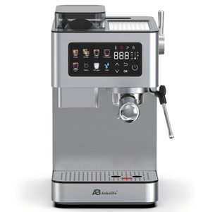 Anbolife Italian Professional <strong>SemiAutomatic</strong> Smart Espresso <strong>Coffee</strong> <strong>Maker</strong> With Auto-stamping and Grind <strong>Coffee</strong> Bean Stainless Steel - Product Image 1