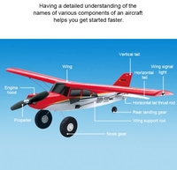 Nouvel Avion RC d'Entraînement Mohr à Aile Fixe en Mousse EPP, Modèle Électrique avec Moteur Brushless et Lumière LED QIDI560