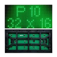P10 antiair modul peraga LED warna tunggal celup biru dalam dan luar ruangan untuk iklan layar tanda LED