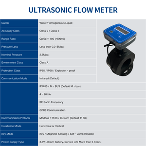 Débitmètres à ultrasons à pince personnalisables, mesure de liquides, eau, irrigation agricole, arrosage de jardin, OEM - Product Image 3