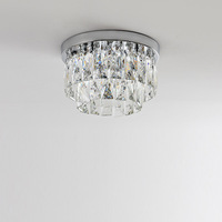 Lustre moderne nordique créatif à LED, cristal K9, base en métal, indice de protection IP55, blanc chaud 3500K, CRI80, éclairage de luxe pour mariage